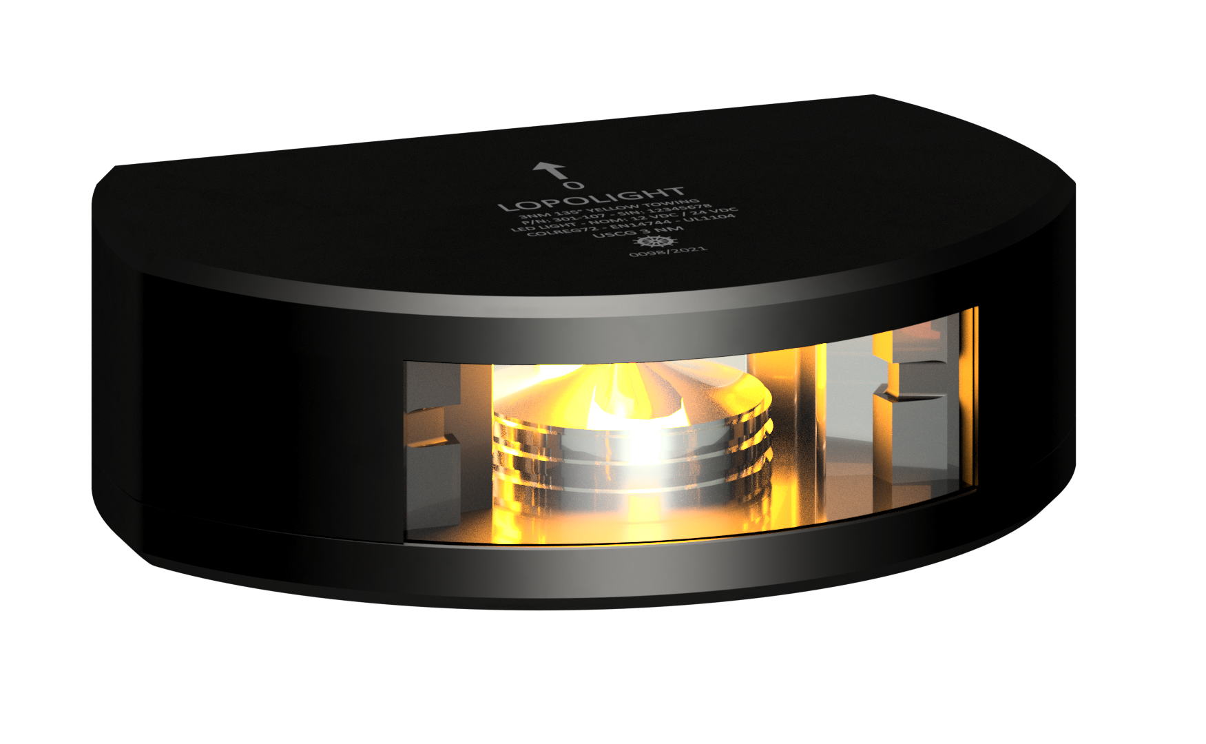 2nm 135° Yellow, Towing, black anodized 2nm 135° Yellow, Towing, black anodized